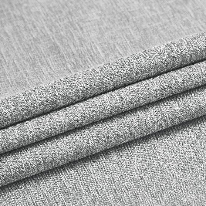 Vision Home Silver Grey Pinch Pleated Full Blackout Curtains Room Darkening Window Curtains 95 inch for Living Room Bedroom Thermal Insulated Pinch Pleat Drapes with Hooks Back Tab 2 Panel 40" Wx95 L-Ruum Studio Home