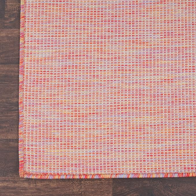 Nourison Home Positano Indoor/Outdoor Rainbow 3' x 5' Area Rug, Easy Cleaning, Non Shedding, Bed Room, Living Room, Dining Room, Backyard, Deck, Patio (3x5)-Ruum Studio Home