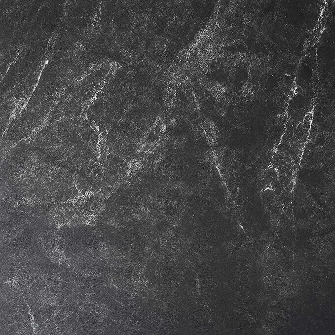 Round Glass End Table, Mid-Century Modern Design Sofa Table for Living Room, D18 x H23 in, 2-Tier Structure, Grey Glass Top and Black Marble Shelf, Sleek Conical Legs with Gold Finish Frame-Ruum Studio Home