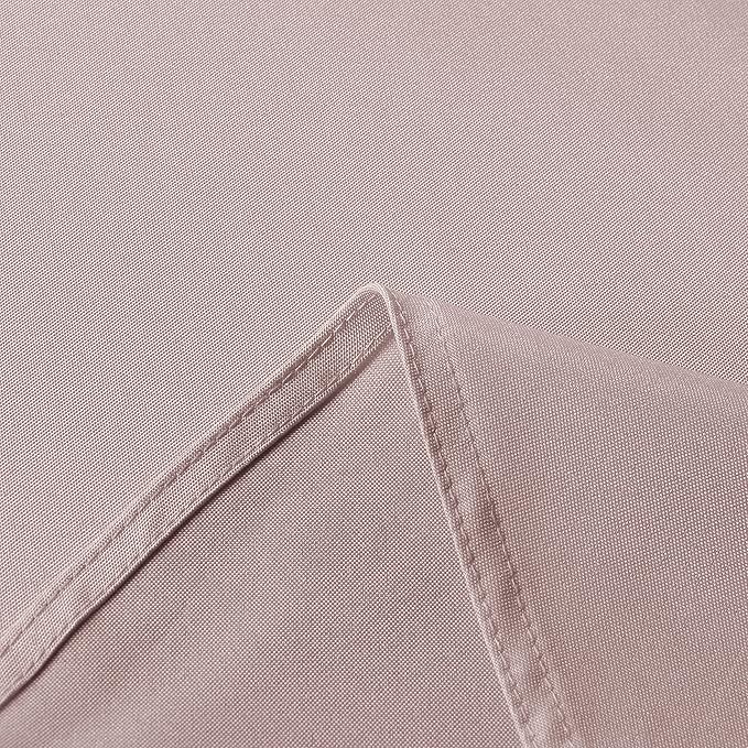 sancua Rectangle Tablecloth - 60 x 102 Inch - Stain and Wrinkle Resistant Washable Polyester Table Cloth, Decorative Fabric Table Cover for Dining Tables, Buffet Parties and Camping, Blush-Ruum Studio Home