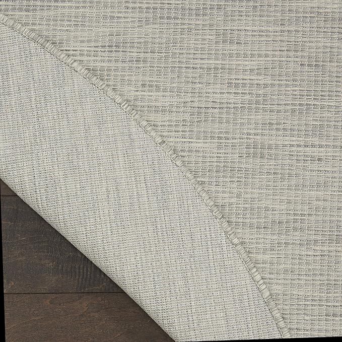 Nourison Home Positano 8' x Round Light Gray Fabric Modern Area Rug (8' Round)-Ruum Studio Home