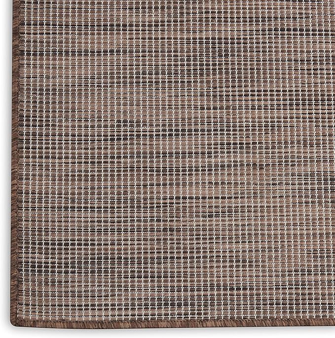 Nourison Positano Indoor/Outdoor Natural 2'2" x 12' Area Rug, Easy Cleaning, Non Shedding, Bed Room, Living Room, Dining Room, Backyard, Deck, Patio (2x12)-Ruum Studio Home