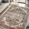 Keen Home Design 10x14 Rug - Machine Washable Area Rug with Non-Slip Backing, Ideal for Living Room, Dining Room, Bedroom - Vintage, Easy Clean, Durable, Low Pile Rug - (9'7" x 14')-Ruum Studio Home