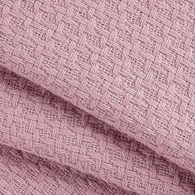 BELIZZI HOME 100% Cotton Bed Blanket, Breathable Bed Blanket King Size, Cotton Thermal Blankets King, Perfect for Layering Any Bed for All Season, Purple-Ruum Studio Home