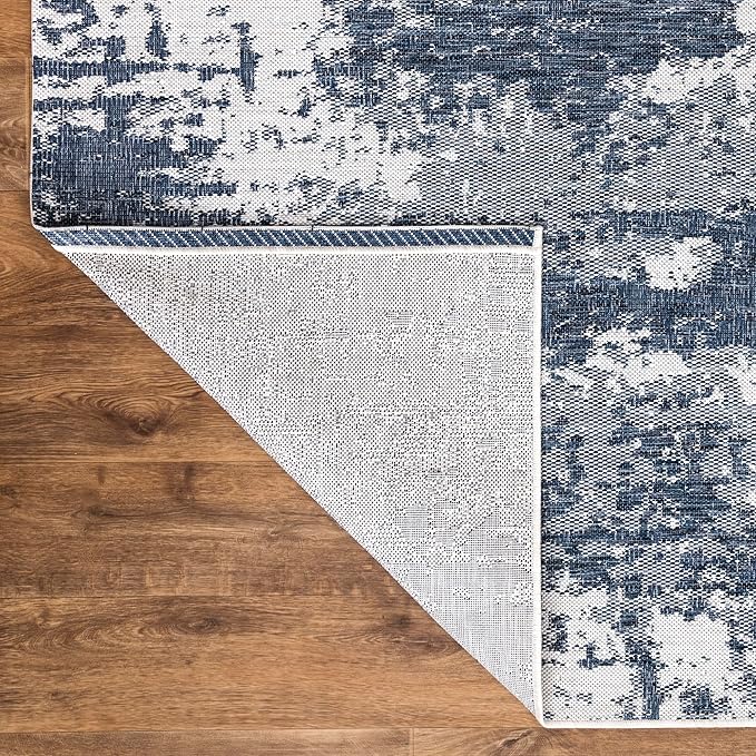 Keen Home Design Terrace Outdoor Area Rug - 5x8 Washable Indoor/Outdoor Rug for Patio, Kitchen, Balcony, Beach, Garden, Deck and Porch, Size: 5'3"x7'7"-Ruum Studio Home