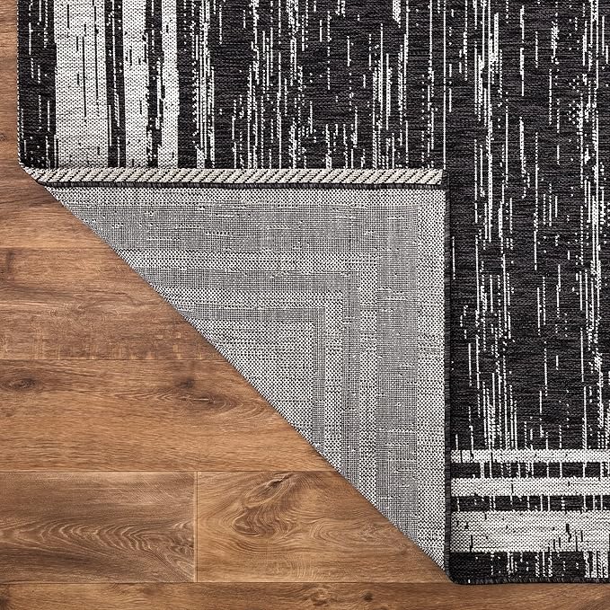 Keen Home Design Outdoor Rug - 8x10 Washable Indoor/Outdoor Rug for Patio, Balcony, Kitchen, Garden, Beach, Deck and Porch. Size: 7'9" x 10'2"-Ruum Studio Home