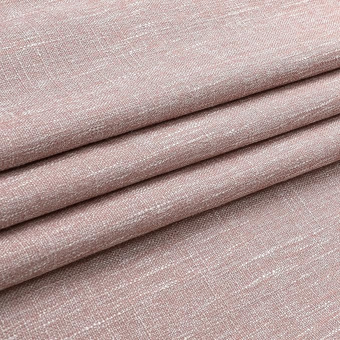 Vision Home Pink Pinch Pleated Full Blackout Curtains Room Darkening Window Panels 108 inch for Girls Bedroom Living Room Thermal Insulated Pinch Pleat Pink Drapes with Hooks Back Tab 40" Wx108 Lx2-Ruum Studio Home