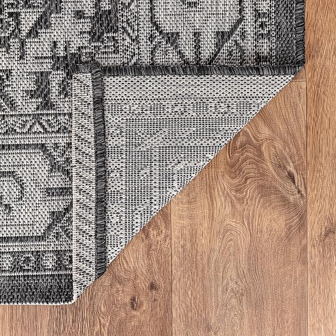 Keen Home Design Terrace Outdoor Area Rug - 6x9 Washable Indoor/Outdoor Rug for Patio, Kitchen, Balcony, Beach, Garden, Deck and Porch, Size: 6'x8'10"-Ruum Studio Home