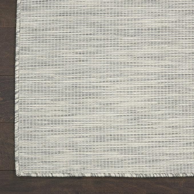 Nourison Positano Light Grey 2' x 6' Area Rug Easy Clean, Non Shedding, Bed Room, Living Room, Dining Room, Kitchen (6' Runner)-Ruum Studio Home