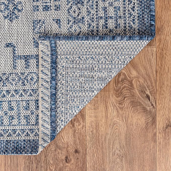 Keen Home Design Terrace Outdoor Runner Rug - 2x8 Washable Indoor/Outdoor Rug for Patio, Kitchen, Balcony, Beach, Garden, Deck and Porch, Size: 2'2"x7'7"-Ruum Studio Home