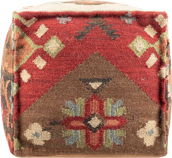 Mark&Day Pouf Ottoman, Gaubitsch Rustic Camel Cube Pouf Foot Rest for Living Room, Bedroom and Boho Home Decor (18"x18"x18")-Ruum Studio Home