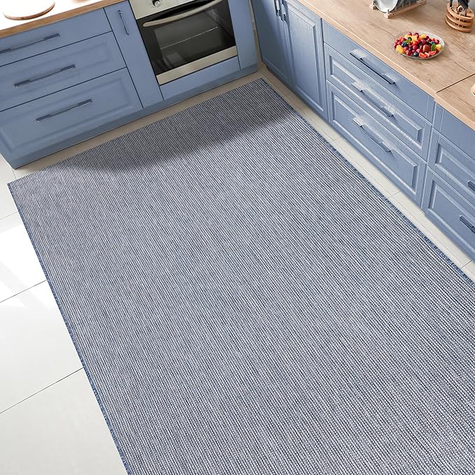 Keen Home Design Terrace Outdoor Area Rug - 6x9 Washable Indoor/Outdoor Rug for Patio, Kitchen, Balcony, Beach, Garden, Deck and Porch, Size: 6'x8'10"-Ruum Studio Home