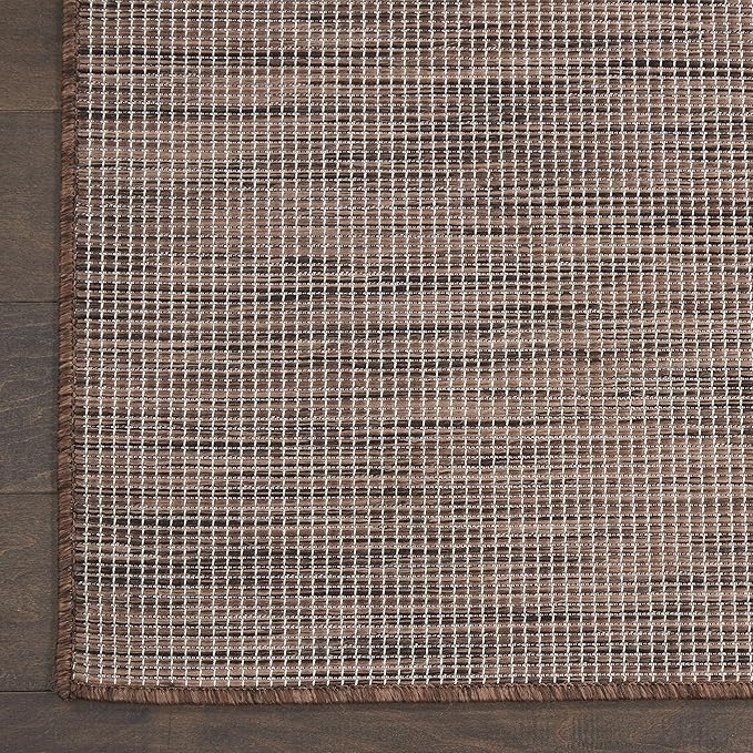 Nourison Positano Indoor-Outdoor Natural 8' x 10' Area Rug, Easy Cleaning, Non Shedding, Bed Room, Living Room, Dining Room, Backyard, Deck, Patio (8x10)-Ruum Studio Home