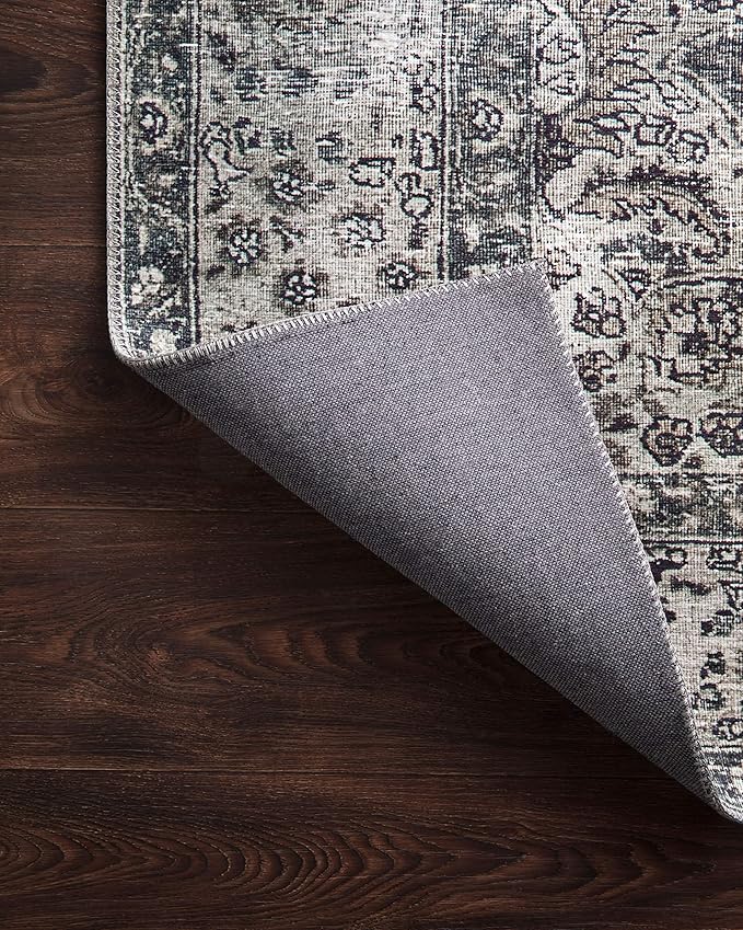 Loloi Layla Collection LAY-06 Taupe/Stone 2'-6" x 7'-6" .13" Thick Runner Rug, Soft, Durable, Vintage Inspired, Distressed, Low Pile, Non-Shedding, Easy Clean, Printed, Living Room Rug-Ruum Studio Home