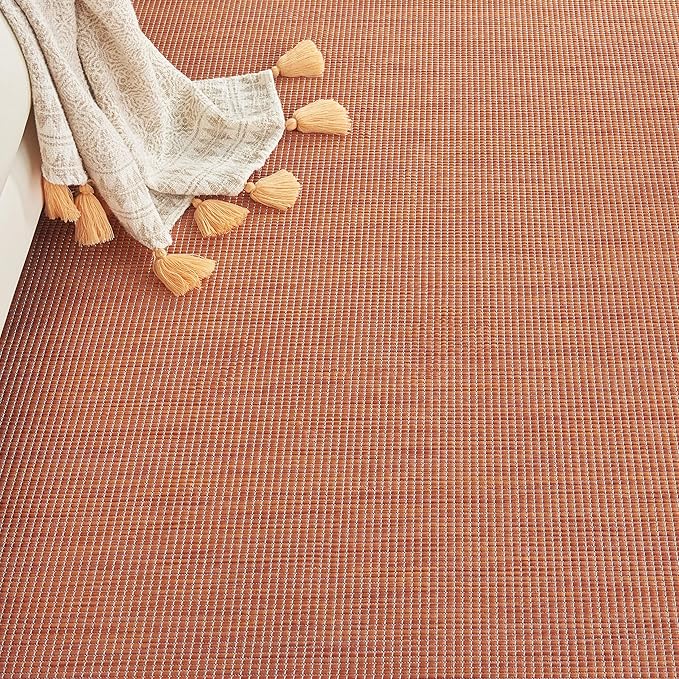 Nourison Home Positano 6' x 9' Terracotta Fabric Modern Area Rug (6' x 9')-Ruum Studio Home