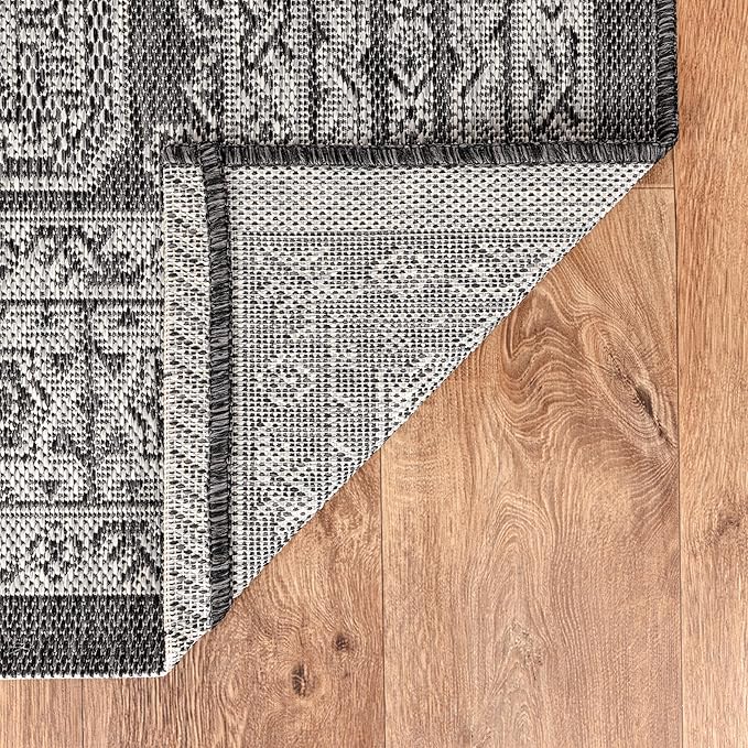 Keen Home Design Terrace Outdoor Area Rug - 6x9 Washable Indoor/Outdoor Rug for Patio, Kitchen, Balcony, Beach, Garden, Deck and Porch, Size: 6'x8'10"-Ruum Studio Home