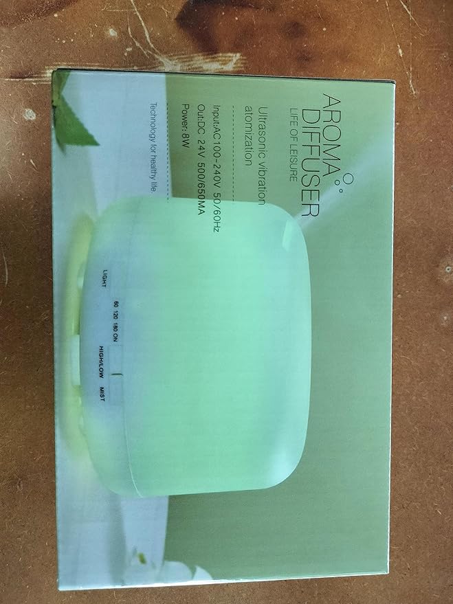 Diffuserlove Diffuser Essential Oil Diffusers 500ML Remote Control Aroma Diffuser Cool Mist Aromatherapy Diffuser with Mute Design, Timer and Auto Shut-Off for Office Living Room Yellow-Ruum Studio Home