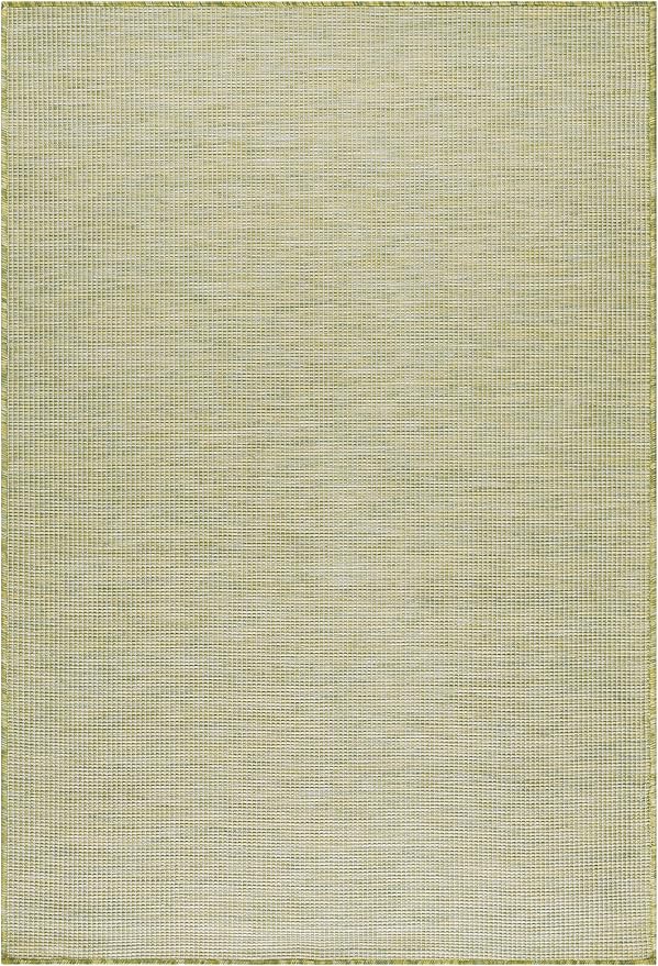 Nourison Home Positano Indoor/Outdoor Green 4' x 6' Area Rug, Easy Cleaning, Non Shedding, Bed Room, Living Room, Dining Room, Backyard, Deck, Patio (4x6)-Ruum Studio Home