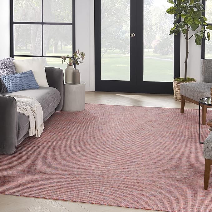 Nourison Home Positano Indoor/Outdoor Rainbow 9' x 12' Area Rug, Easy Cleaning, Non Shedding, Bed Room, Living Room, Dining Room, Backyard, Deck, Patio (9x12)-Ruum Studio Home