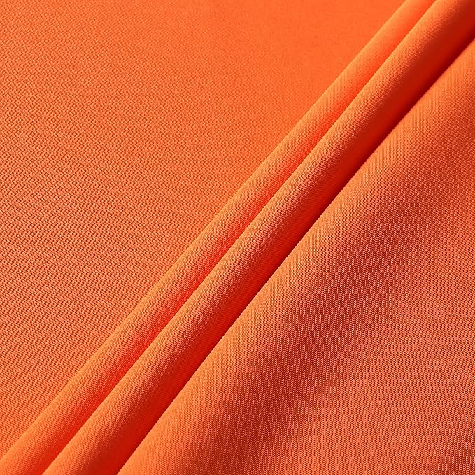 sancua Rectangle Tablecloth - 70 x 120 Inch - Stain and Wrinkle Resistant Washable Polyester Table Cloth, Decorative Fabric Table Cover for Dining Tables, Buffet Parties and Camping, Orange-Ruum Studio Home