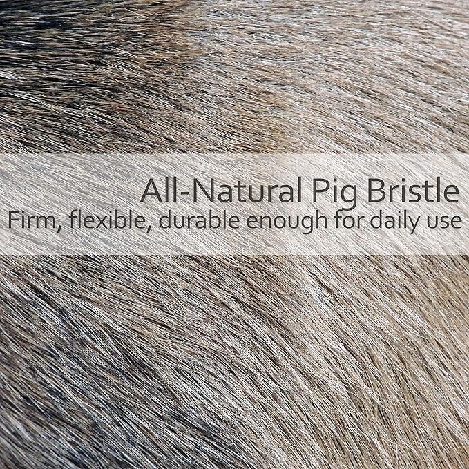 REDECKER Natural Pig Bristle Cashmere Brush with Oiled Pearwood Handle, 10-3/8 inches, Two Layers of Cashmere Brush to Remove Pilling, Made in Germany - Kent Clothes Brush-Ruum Studio Home