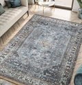 Keen Home Design 4x6 Rug - Machine Washable Area Rug with Non-Slip Backing, Ideal for Living Room, Dining Room, Bedroom - Vintage, Easy Clean, Durable, Low Pile Rug - (4' x 6')-Ruum Studio Home