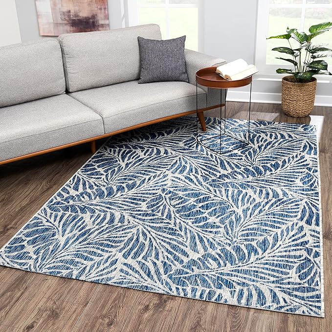 Keen Home Design Terrace Outdoor Area Rug - 8x10 Washable Indoor/Outdoor Rug for Patio, Kitchen, Balcony, Beach, Garden, Deck and Porch, Size: 7'7"x10'-Ruum Studio Home