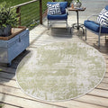 Keen Home Design Terrace Outdoor Round Rug - 8ft Round Washable Indoor/Outdoor Rug for Patio, Kitchen, Balcony, Beach, Garden, Deck and Porch, Size: 7'7" Round-Ruum Studio Home