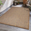 Adiva Rugs Outdoor Indoor Area Rug, Weather Resistant, Easy to Clean, Stain Resistant Floor Mat for Dining Room, Backyard, Deck, Patio (Wooden, 2' x 3')-Ruum Studio Home