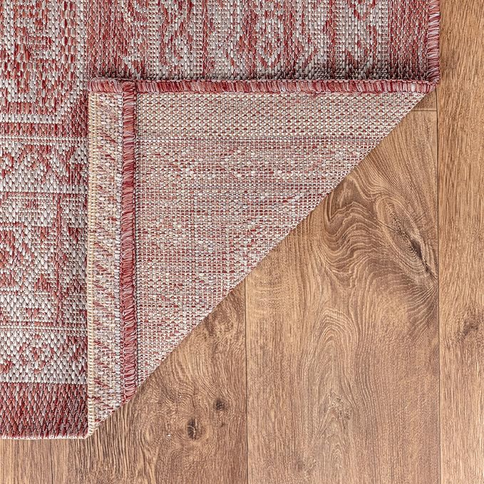 Keen Home Design Terrace Outdoor Area Rug - 8x10 Washable Indoor/Outdoor Rug for Patio, Kitchen, Balcony, Beach, Garden, Deck and Porch, Size: 7'7"x10'-Ruum Studio Home