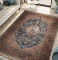Keen Home Design 4x6 Rug - Machine Washable Area Rug with Non-Slip Backing, Ideal for Living Room, Dining Room, Bedroom - Vintage, Easy Clean, Durable, Low Pile Rug - (4' x 6')-Ruum Studio Home