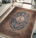 Keen Home Design 9x12 Rug - Machine Washable Area Rug with Non-Slip Backing, Ideal for Living Room, Dining Room, Bedroom - Vintage, Easy Clean, Durable, Low Pile Rug - (9' x 12')-Ruum Studio Home