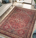Keen Home Design 8x10 Rug - Machine Washable Area Rug with Non-Slip Backing, Ideal for Living Room, Dining Room, Bedroom - Vintage, Easy Clean, Durable, Low Pile Rug - (8' x 10')-Ruum Studio Home
