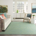 Nourison Positano Indoor/Outdoor Blue/Green 8' x Round Area Rug, Easy Cleaning, Non Shedding, Bed Room, Living Room, Dining Room, Backyard, Deck, Patio (8 Round)-Ruum Studio Home