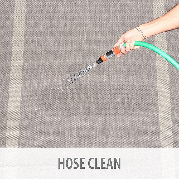 CAMILSON Outdoor Rug 9x12,Large Modern Outside Rugs for Patios Porches Waterproof Durable Washable Non-Shedding, Easy-to-Clean Indoor Outdoor Area Carpet (9 x 12, Bordered - Gray/White)-Ruum Studio Home