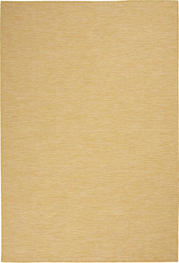 Nourison Positano Indoor/Outdoor Yellow 3' x 5' Area Rug, Easy Cleaning, Non Shedding, Bed Room, Living Room, Dining Room, Backyard, Deck, Patio (3x5)-Ruum Studio Home
