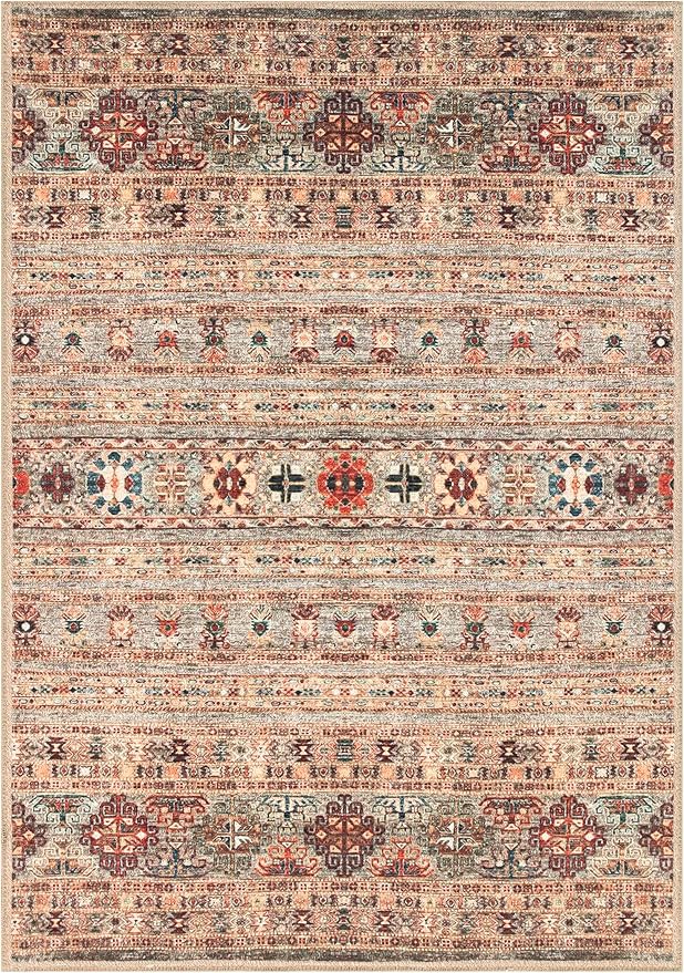 Keen Home Design 3x5 Rug - Machine Washable Entry Rug with Non-Slip Backing, Ideal for Enteryway, Kitchen, Bathroom, Laundry Room - Vintage, Easy Clean, Durable, Low Pile Rug - (3' x 5')-Ruum Studio Home