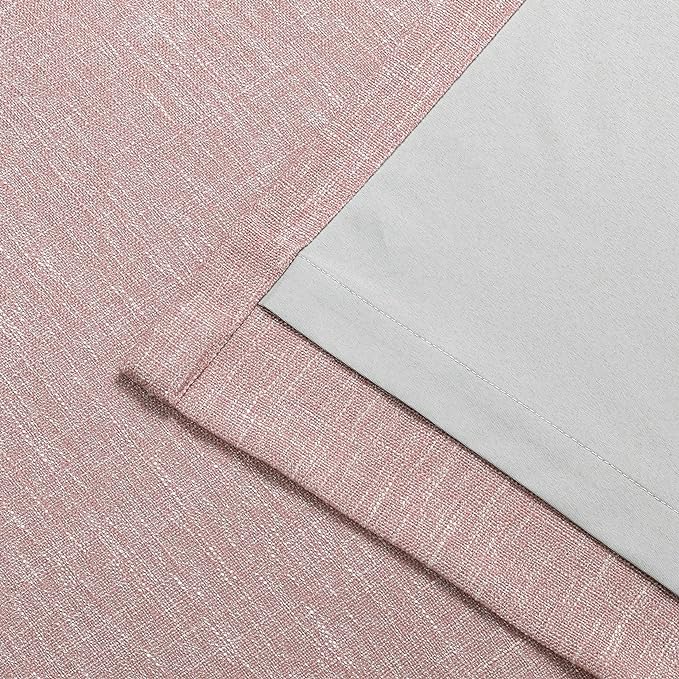 Vision Home Pink Total Blackout Curtains Pinch Pleated Room Darkening Window Panels 63 inch for Girls Bedroom Living Room Thermal Insulated Pinch Pleat Pink Drapes with Hooks Back Tab 40" Wx63 Lx2-Ruum Studio Home