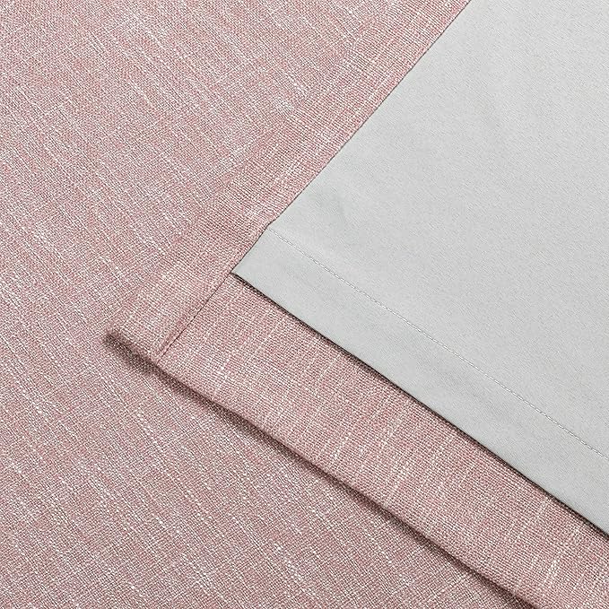 Vision Home Pink Full Blackout Curtains Pinch Pleated Room Darkening Window Panels 120 inch for Girls Bedroom Living Room Thermal Insulated Pinch Pleat Pink Drapes with Hooks Back Tab 40" Wx120 Lx2-Ruum Studio Home
