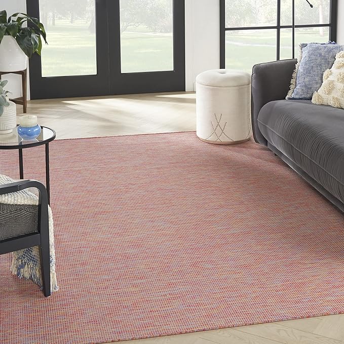 Nourison Home Positano Indoor/Outdoor Rainbow 7' x 10' Area Rug, Easy Cleaning, Non Shedding, Bed Room, Living Room, Dining Room, Backyard, Deck, Patio (7x10)-Ruum Studio Home