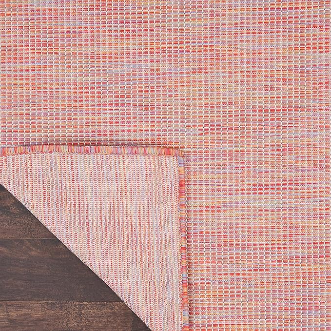 Nourison Home Positano Indoor/Outdoor Rainbow 9' x 12' Area Rug, Easy Cleaning, Non Shedding, Bed Room, Living Room, Dining Room, Backyard, Deck, Patio (9x12)-Ruum Studio Home