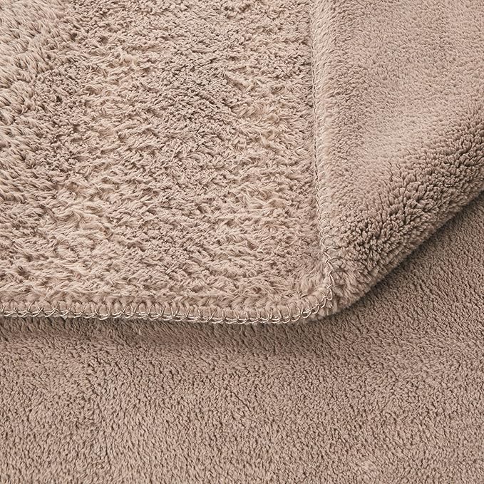 UGG Whitecap Plush Throw Blanket Fleece Lightweight Soft Throw for Couch or Bed Luxury Home Decor for Living Room Washable Hypoallergenic Blankets for Dorm Decor, 50-inch x 70-inch, Light Fawn Brown-Ruum Studio Home