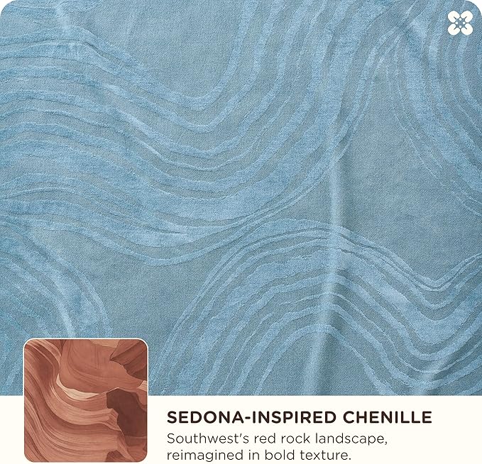 Bedsure 100% Cotton Throw Blanket for Couch - Chenille Woven Textured Blanket Gifts for Women, Cozy and Soft for All Seasons, Home Decor Boho Throw for Bed, Sofa, Tapestry, 50x60 Inches-Ruum Studio Home