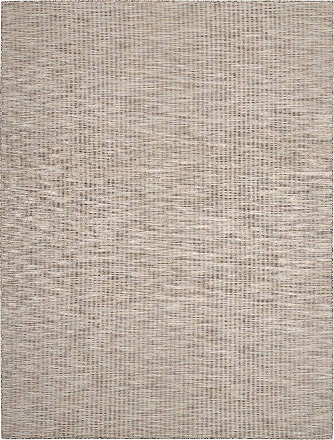 Nourison Positano Indoor-Outdoor Beige 8' x 10' Area Rug, Easy Cleaning, Non Shedding, Bed Room, Living Room, Dining Room, Backyard, Deck, Patio (8x10)-Ruum Studio Home