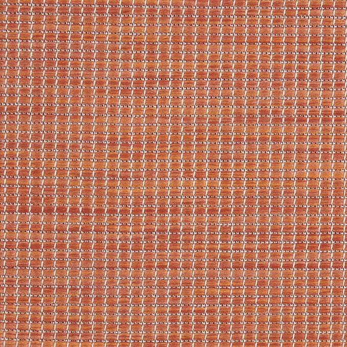 Nourison Home Positano 7' x 10' Terracotta Fabric Modern Area Rug (7' x 10')-Ruum Studio Home