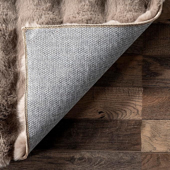 nuLOOM Jeni Checkered 2x3 Machine Washable Accent Rug for Living Room Bedroom Dining Room Entryway Kitchen, Taupe-Ruum Studio Home