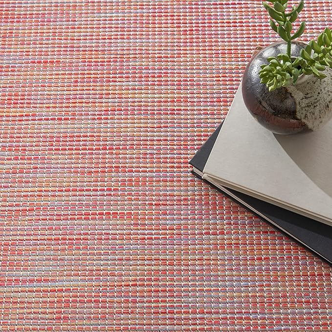Nourison Home Positano Indoor/Outdoor Rainbow 6' x Round Area Rug, Easy Cleaning, Non Shedding, Bed Room, Living Room, Dining Room, Backyard, Deck, Patio (6 Round)-Ruum Studio Home