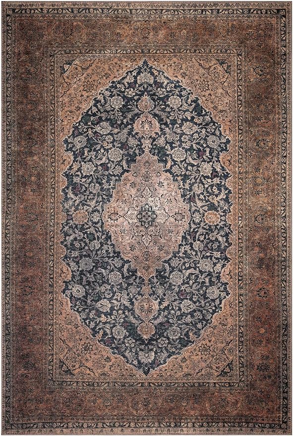 Keen Home Design 3x5 Rug - Machine Washable Entry Rug with Non-Slip Backing, Ideal for Enteryway, Kitchen, Bathroom, Laundry Room - Vintage, Easy Clean, Durable, Low Pile Rug - (3' x 5')-Ruum Studio Home