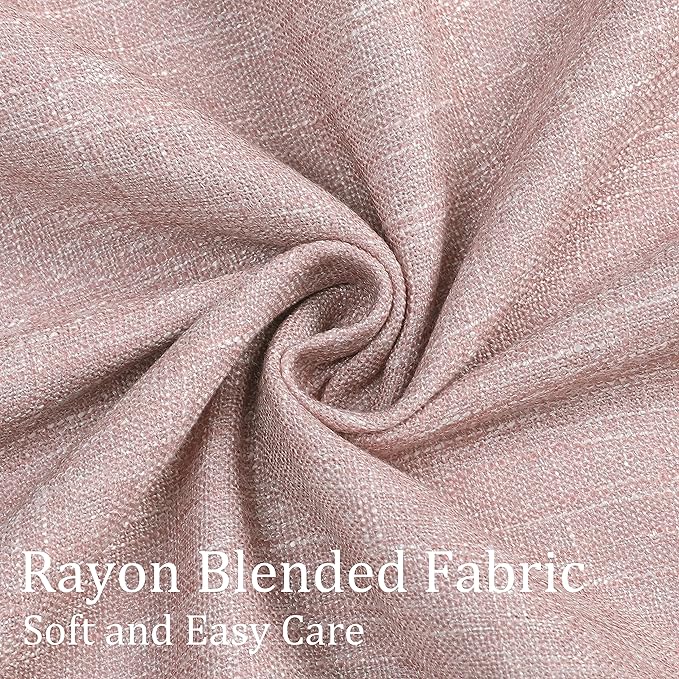 Vision Home Pink Pinch Pleated Full Blackout Curtains Room Darkening Window Panels 90 inch for Girls Bedroom Living Room Thermal Insulated Pinch Pleat Pink Drapes with Hooks Back Tab 40" Wx90 Lx2-Ruum Studio Home