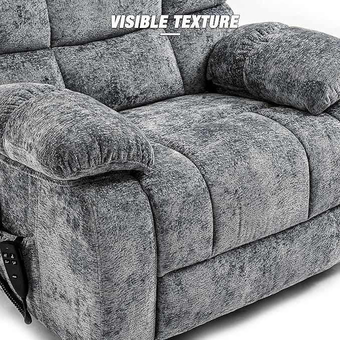 Lazy Boy Recliner Chair with Lumbar Heating ， Adjustment Power Lift Recliner Chair for Elderly/Big and Tall Recliners for People Up to 6'2"/350lb Range-Ruum Studio Home